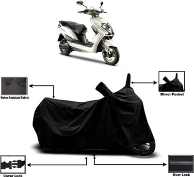 Amexride Two Wheeler Cover for Evolet(Derby, Black)