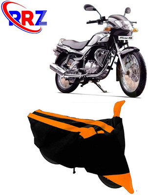 RRZ Waterproof Two Wheeler Cover for TVS(Fiero F2, Black, Orange)