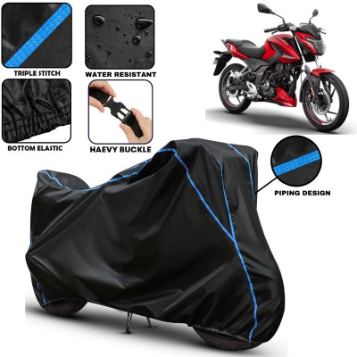 BOTAUTO Waterproof Two Wheeler Cover for Bajaj(Pulsar 150 BS6, Black)