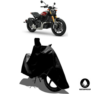 Amexride Waterproof Two Wheeler Cover for Indian(FTR 1200, Black)
