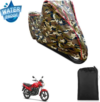 PAGORA Waterproof Two Wheeler Cover for Suzuki(Hayate, Yellow)