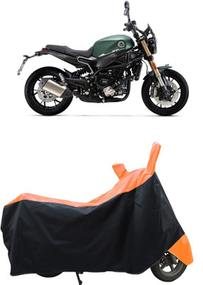 Coxtor Waterproof Two Wheeler Cover for Benelli(Leoncino 800, Orange)