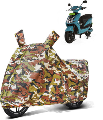 FABTEC Waterproof Two Wheeler Cover for Universal For Bike Two Wheler Cover For OkayaFaast F2T NAVY BLUE(Multicolor)