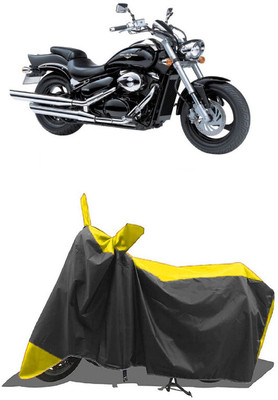 SUGASHRI Waterproof Two Wheeler Cover for Suzuki(Intruder M800, Yellow, Black)