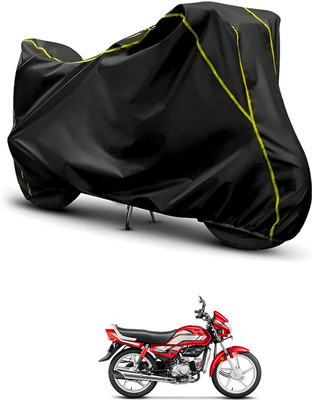 CODOKI Waterproof Two Wheeler Cover for Hero(MotoCorp HF Deluxe, Black, Black)
