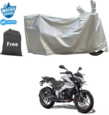 CODOKI Waterproof Two Wheeler Cover for Bajaj(Pulsar NS 160, Silver)