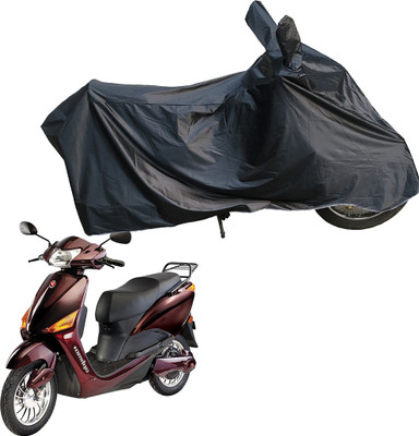 Motodreka Waterproof Two Wheeler Cover for Hero(Electric Optima Plus, Black)
