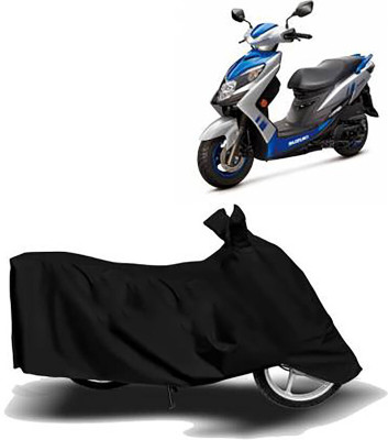 Mdstar Waterproof Two Wheeler Cover for Suzuki(Swish 125, Black)