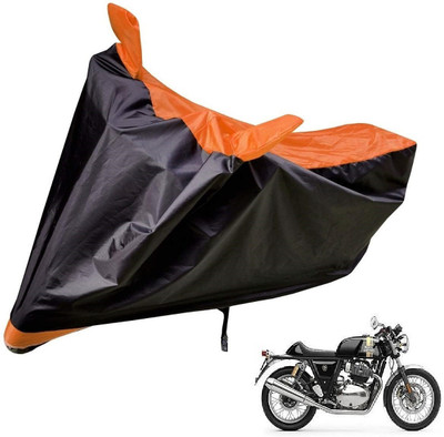 Auto Hub Two Wheeler Cover for Royal Enfield(Continental GT 650, Orange)