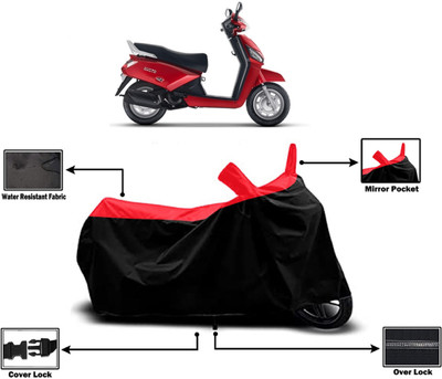 Amexride Two Wheeler Cover for Mahindra(Gusto BS6, Red)