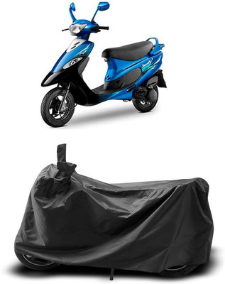 KEDIT Two Wheeler Cover for TVS(Pep Plus, Black)