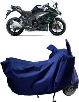 Amexride Two Wheeler Cover for Kawasaki(Ninja 1000 BS6, Blue)