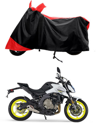 GROFATIK Two Wheeler Cover for CFMoto(650 NK BS6, Red)