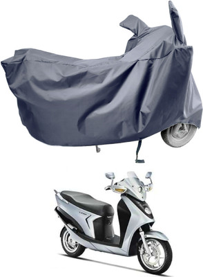 Amexride Two Wheeler Cover for Hero(Leap Hybrid SES, Grey)