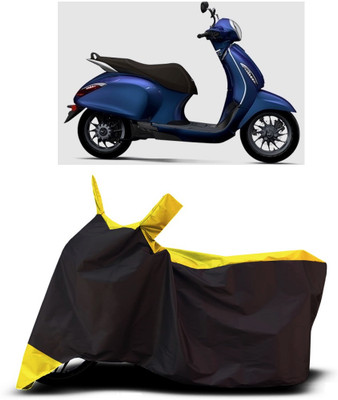 VESMEI Two Wheeler Cover for Bajaj(V 150, Yellow)
