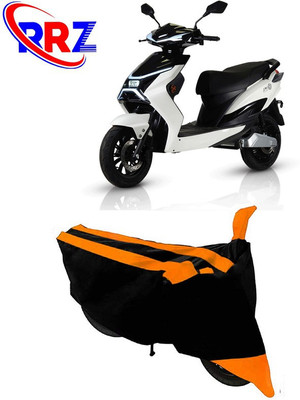 RRZ Waterproof Two Wheeler Cover for Electric Cruz(X1, Black, Orange)