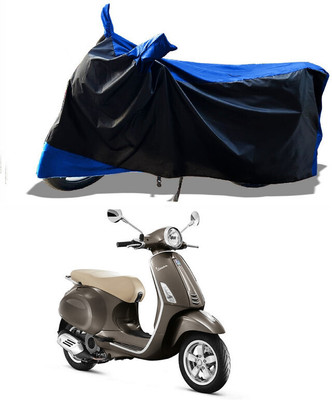DeepShakshi AUTOMOTIVE Waterproof Two Wheeler Cover for Vespa(Vespa VXL 125, Blue)