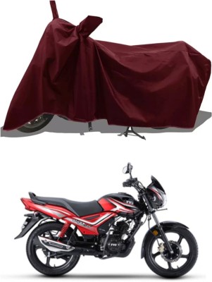 WMIZEXA Waterproof Two Wheeler Cover for Universal For Bike(Star City Plus, Maroon)