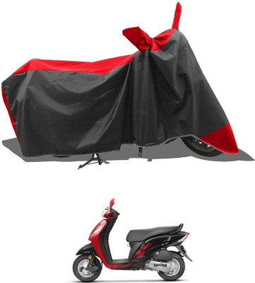 DeepShakshi AUTOMOTIVE Two Wheeler Cover for Honda(Activa i, Red, Black)