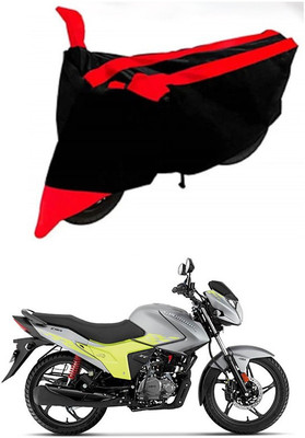 AutoGalaxy Waterproof Two Wheeler Cover for Hero(Glamour Blaze, Red, Black)