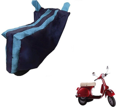 MMSSTAR Waterproof Two Wheeler Cover for LML(Star Euro, Black, Blue)