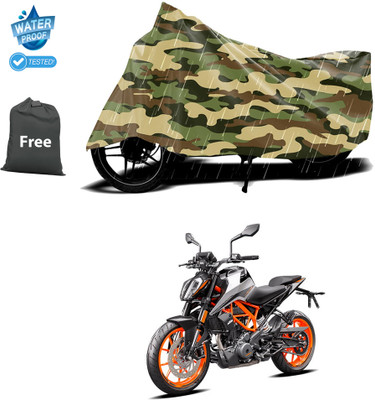 PAGORA Waterproof Two Wheeler Cover for KTM(390 Duke BS6, Yellow)