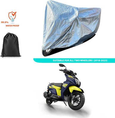 CODOKI Waterproof Two Wheeler Cover for TVS(Ntorq 125, Silver)