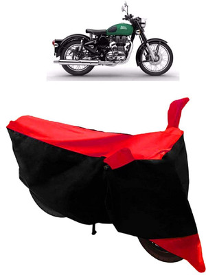 DeepShakshi AUTOMOTIVE Two Wheeler Cover for Royal Enfield(Twin, Red, Black)