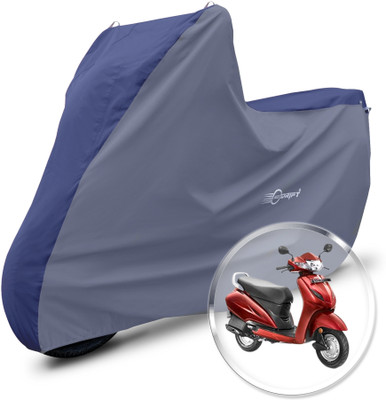Neodrift Two Wheeler Cover for Honda(Activa 4G, Blue, Grey)