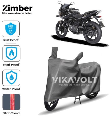 ZIMBER Two Wheeler Cover for Bajaj(Pulsar 220F, Grey)