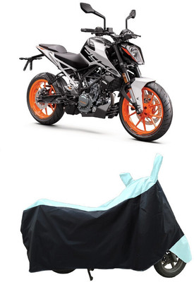 Coxtor Waterproof Two Wheeler Cover for KTM(Duke 200, White)