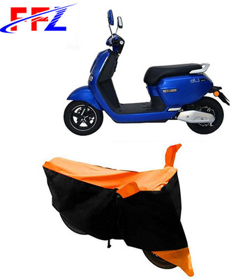 FFZ Waterproof Two Wheeler Cover for Okinawa(Lite, Black, Orange)