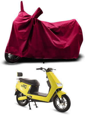 KEDIT Two Wheeler Cover for Hero(Electric NYX BS6, Maroon)