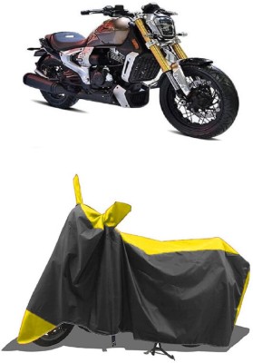 SUGASHRI Waterproof Two Wheeler Cover for TVS(Zeppelin, Yellow, Black)