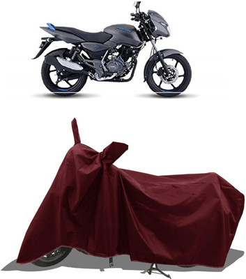 KEDIT Two Wheeler Cover for Bajaj(Pulsar 125, Maroon)