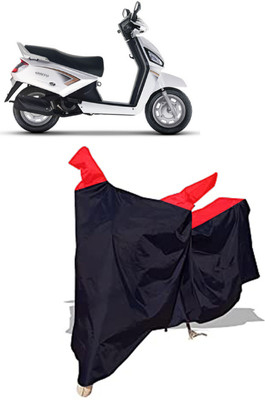 Amexride Two Wheeler Cover for Mahindra(Gusto, Black)