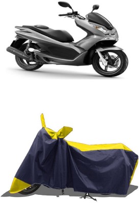 SUGASHRI Waterproof Two Wheeler Cover for Honda(PCX 125 BS6, Yellow, Blue)