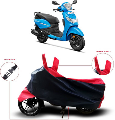 KEDIT Two Wheeler Cover for Hero(Pleasure+ 110, Red)