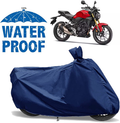 AUTOCAD Waterproof Two Wheeler Cover for Honda(CB300R, Blue)