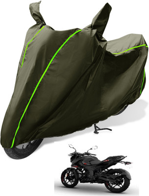 MOCKHE Waterproof Two Wheeler Cover for Bajaj(Pulsar NS 160, Green)