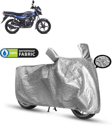 PAGORA Waterproof Two Wheeler Cover for Bajaj(Platina 110, Silver)