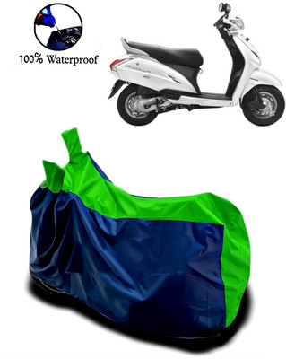 Autofly Waterproof Two Wheeler Cover for Honda(Activa 3G, Blue, Green)