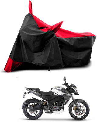 KEDIT Two Wheeler Cover for Bajaj(Pulsar NS 200, Red, Black)