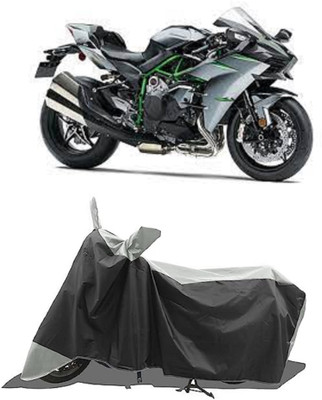 GROFATIK Two Wheeler Cover for Kawasaki(Ninja H2, Grey)