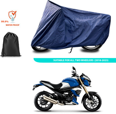 GOSHIV-car and bike accessories Waterproof Two Wheeler Cover for Mahindra(Blue)