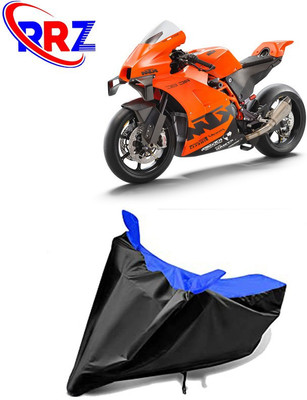 RRZ Waterproof Two Wheeler Cover for Ducati(SuperSport, Black, Blue)