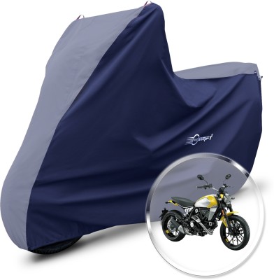 Neodrift Two Wheeler Cover for Ducati(Scrambler Icon, Grey, Blue)