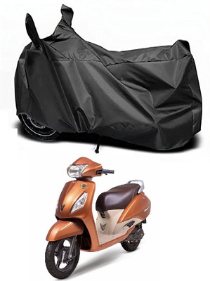 Auto Hub Waterproof Two Wheeler Cover for TVS(Jupiter, Black)