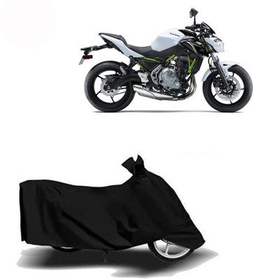 DeepShakshi AUTOMOTIVE Waterproof Two Wheeler Cover for Kawasaki(Z650, Black)