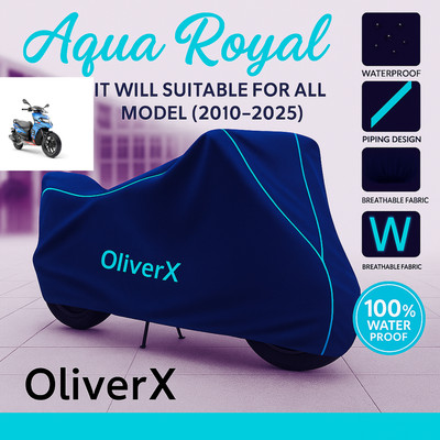 OliverX Waterproof Two Wheeler Cover for Aprilia(SR 125, Blue, Red)